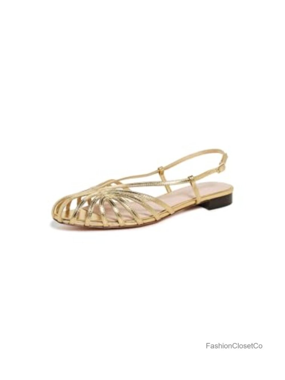 Loeffler Randall Devon Lattice Slingback Flat Sandals